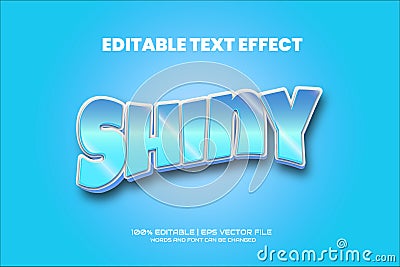 Shiny text Vector Illustration