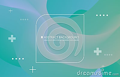 Abstrat vector green and blue color wallpaper fluid backgrounds Vector Illustration
