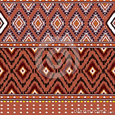 Pattern ethnic or ethno mexican southwest sty boho or navajo. vector geomentric has stripe folk, native of textile or lace. design Stock Photo