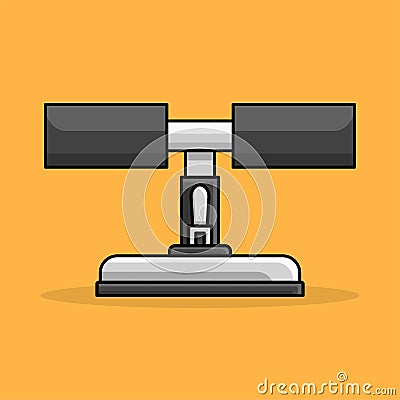 sit ups assistance logo icon gym fitness equipment Vector Illustration