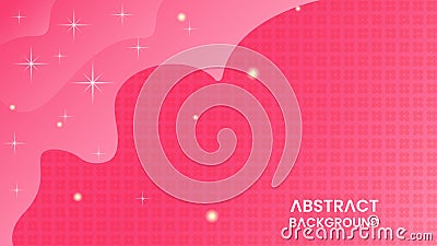 pink abstract background with stras and dots pattern. modern, minimal and simple concept Vector Illustration