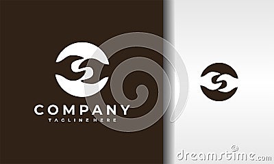 double wrench circle logo Vector Illustration