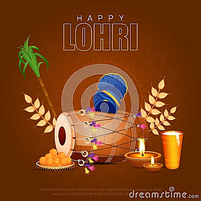 Lohri is a Punjabi festival Vector Illustration