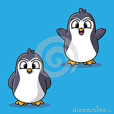 Penguin Mascot Animals Stock Photo