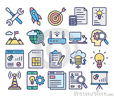 Basic RGB Business Trade Vector Icon editable Vector Illustration