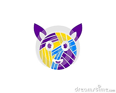 Cat Knitter Cartoon Animal Vector Illustration Logo for Business, Print, Fabric and Decoration Vector Illustration