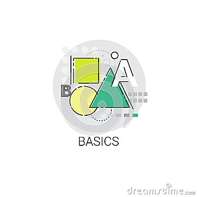 Basics Maths Knowledge Elearning Education Online Icon Vector Illustration