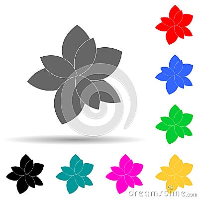 basil multi color style icon. Simple glyph, flat vector of plants icons for ui and ux, website or mobile application Stock Photo