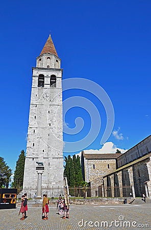 Basilica of Aquileia, Italy (UNESCO) Editorial Stock Photo