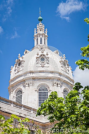 Basilica da Estrela in Lisbon, Portugal Stock Photo