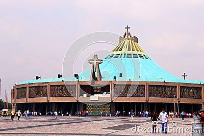 Basilica de Guadalupe, mexico city. V Editorial Stock Photo