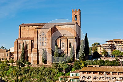 Basilica di San Domenico, Siena Stock Photo