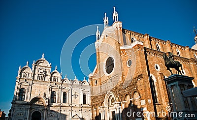 Basilica di San Giovani e Paolo in Venice, Italy Stock Photo