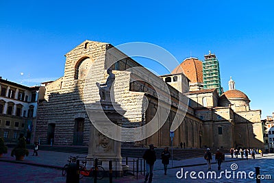 Basilica di San Lorenzo Editorial Stock Photo