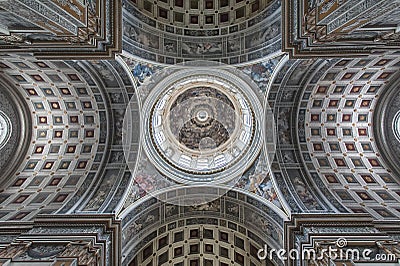 Basilica di Sant`Andrea in Mantova, Italy Stock Photo