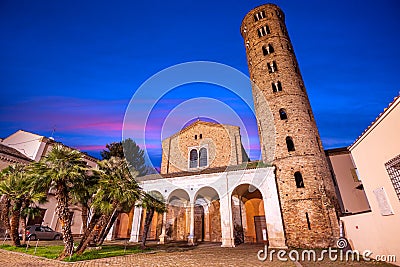 Basilica di Sant`Apollinare Nuovo in Ravenna Stock Photo
