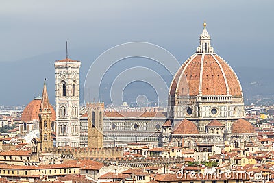 Basilica di Santa Maria del Fiore cathedral in Tuscany, Italy Stock Photo