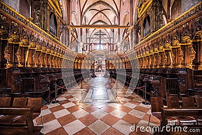 The Basilica di Santa Maria Gloriosa dei Frari, Venice, Italy Editorial Stock Photo