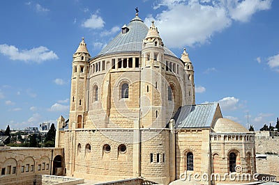 Basilica of the Dormition Abbey Stock Photo