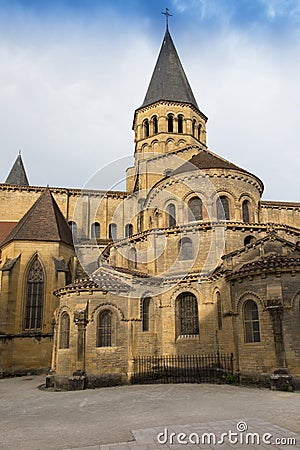 The basilica du Sacre Coeur in Paray-le-Monial Editorial Stock Photo
