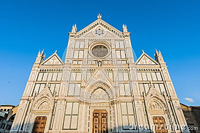 The Basilica of the Holy Cross in Florence, Italy Stock Photo