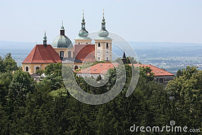 Basilica Minor Church in Olomouc Stock Photo