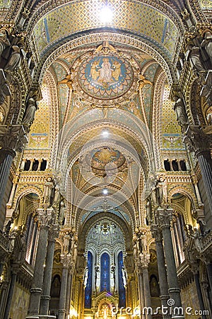 Basilica of Lyon, France Editorial Stock Photo