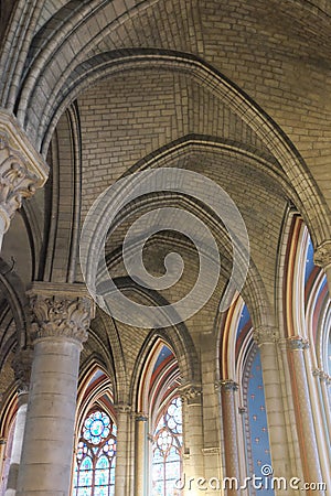 Basilica Notre Dame, Paris Stock Photo