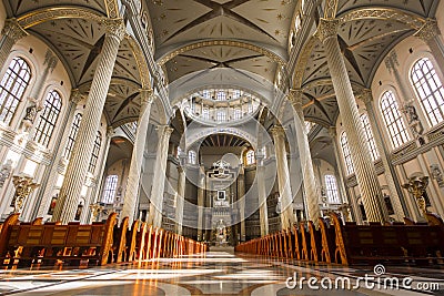 Basilica of Our Lady of Lichen, Poland Editorial Stock Photo