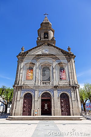 The Basilica. Pope Francis promoted the Sanctuary church to Basilica Editorial Stock Photo