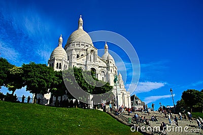 Basilica of Sacre Coeur Editorial Stock Photo