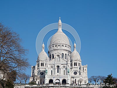 Basilica Sacre Coeur in Paris France Stock Photo