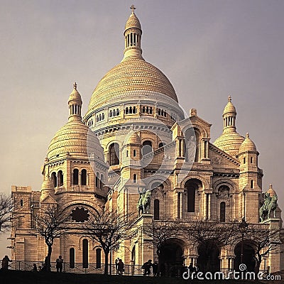 Basilica sacre couer montmartre paris france Stock Photo