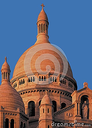 Basilica sacre couer montmartre paris france Stock Photo