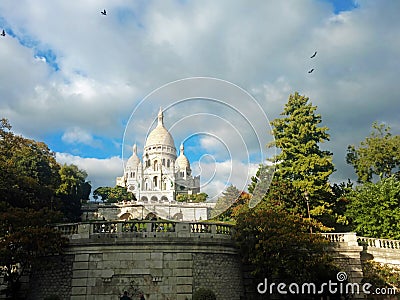 Basilica of the Sacred Heart of Paris, sacre coeur Editorial Stock Photo