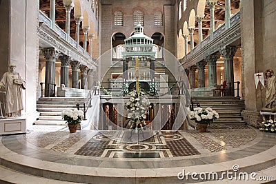 Basilica of Saint Lawrence outside the Walls Editorial Stock Photo