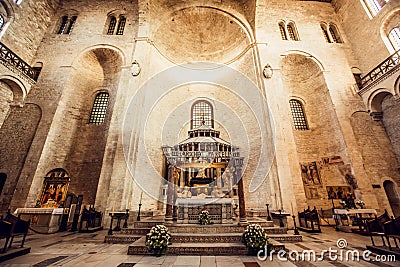 The Basilica of Saint Nicholas,in Bari, Italy Stock Photo