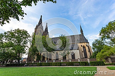 Basilica of Saint Peter and Paul Bazilika svateho Petra a Pavla - in czech, Prague, Czechia - old gothic church Stock Photo