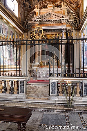 Basilica of Saint Sabina in Rome, Italy Editorial Stock Photo