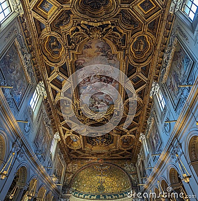 Basilica of San Clemente al Laterano,Celio, Rome, Italy Editorial Stock Photo