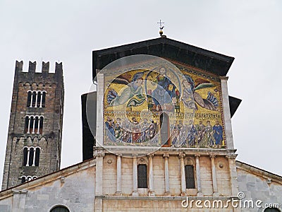 The San Frediano church in Lucca Stock Photo