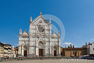 Basilica of Santa Croce, Florence, Tuscany, Italy Editorial Stock Photo