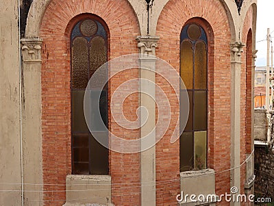 The basilica of Santa Maria delle Grazie Stock Photo