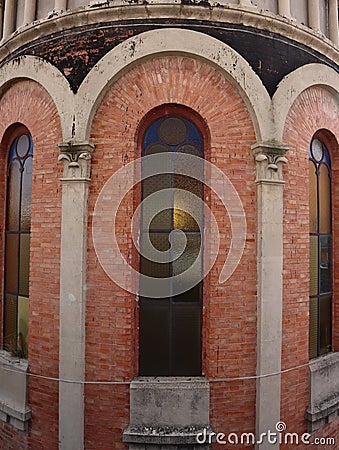 The basilica of Santa Maria delle Grazie Stock Photo