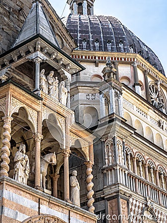 Basilica of Santa Maria Maggiore in Citta Alta, Bergamo, Italy Stock Photo