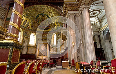 Basilica Santa Maria maggiore - Rome Editorial Stock Photo