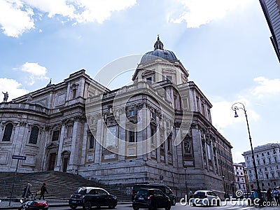 The Basilica of Santa Maria Maggiori on the Esquiline Hill in Rome Italy Editorial Stock Photo