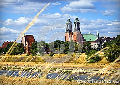 Basilica of St. Peter and St. Paul in Poznan Stock Photo