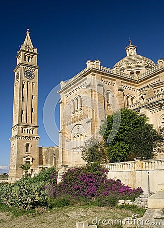 Basilica ta pinu gharb gozo malta Stock Photo