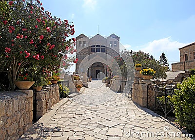 Basilica of the Transfiguration, Mount Tabor, Galilee, Israel Stock Photo